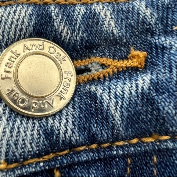 Frank and Oak Karen Kick Flare Organic Cotton Cropped Jeans 25 - Picture 7 of 12